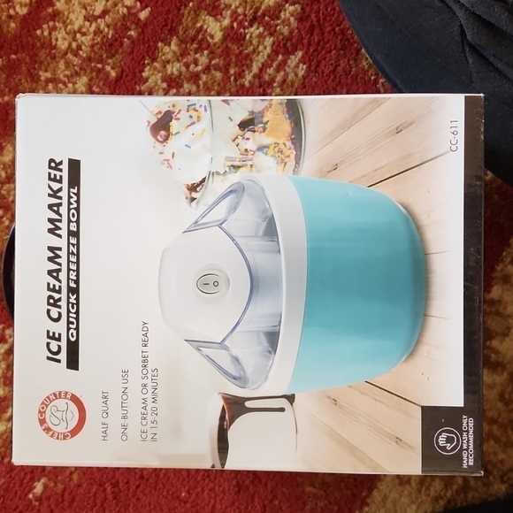 NEW Ice Cream maker & bowl spoon set - Picture 3 of 6